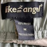 Like an angel  | Green Tapered Leg Paper Bag Faux Leather Pants Sz M Photo 5