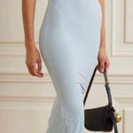 SKIMS  Soft Lounge Long Slip Dress Blue XL NWT Photo 0