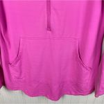IBKUL Women's Long Sleeve Quarter Zip Mesh Cooling Pullover Top Pink Size Medium Photo 4