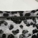 EXPRESS Black Leopard Pullover Sweater Top Size Small Photo 1