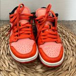 Nike Women Air Force 1 '07 Size 6.5 orange pink low top Basketball Shoes Photo 0