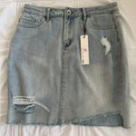 Tractr Blu NWT  High Rise Light Wash Denim Skirt Photo 0