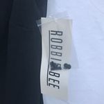 Robbie Bee NWT 12 Little Black Dress Women's Embroidered Floral Elegant Evening Photo 8