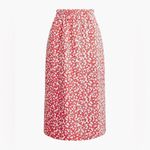 J.Crew NEW Pull-On Skirt in Geranium Ivory Floral Print Size XL Photo 3
