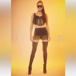 HOROSCOPEZ Bold Beauty Underbust Corset Top & Embroidered Mini Skirt Set Black Size XL Photo 7