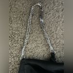 Nicole Miller NWT  Satin Cowl Drape Rhinestone Spaghetti Strap Tank Top Blouse Photo 3