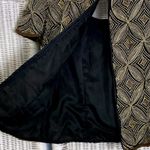 Papell Boutique Vintage 90s Evening Silk Beaded Top S Black Gold Holiday Glam Photo 10