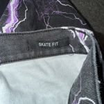 Jaded London  Womens Black Purple Lightning Print Jeans W30 Photo 8