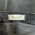 Madewell  Cali Demi Boot Cut Jeans in Edmunds Wash Black Raw Hem Size 26 Tall Photo 5