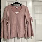Jack by BB Dakota JACK BB Dakota Knit Sweater, Bell Sleeves, Pink, Size XS Photo 2