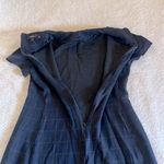 Theory  Dolman Shift‎ Short Sleeve Windowpane Knit Dress Size M Photo 6