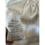 Sears The Doesn't Slip Long White Slip Side Slit Sz Medium Lace Bottom 38" Long Photo 3