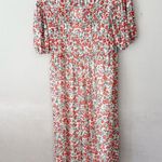 ZARA  Floral Smocked Mesh Maxi Dress NWT NEW Small Photo 1