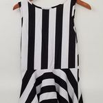 579 Juniors Striped White Black Peplum Top Small S Size undefined Photo 3