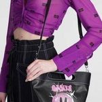 Ganni | Casual Style Street Style 2-WAY Bi-color Leather Crossbody NWT $235 Photo 0