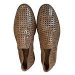 Trask Ali Perf in Gold Italian Metallic Suede Loafer 7 Slip On Shoes Photo 1