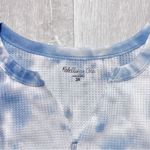 Rebellious One Blue Tie Dye Thermal Long Sleeve Top 3X Photo 3