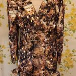 Shimmer gold and ruffle details blazer Dress size M Size M Photo 13