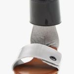 Volcom  Black and Silver Slide Sandals Modern Minimalist Design Photo 3