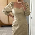 7 For All Mankind Nude Vegan Leather Mini Dress Photo 3