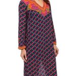Trina Turk 💕💕 Beaded Tyler Kaftan Dress ~ Geometric Design XS NWT Photo 3