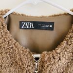 ZARA Round Neck Long Sleeve Fleece Coat - S Photo 1