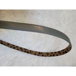 Betsey Johnson Faux Leather Gray Leopard Belt Size M New msrp $38 Photo 1