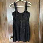 Bardot  Brocade Tulip Mini Black Dress Photo 3