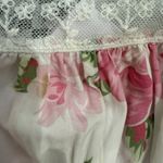 Selkie Veronica Slip Dress in White/Pink Floral, Size S Pink Photo 5