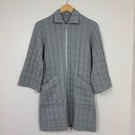 The Seea Seafoam Quilted Pullover Coat Jacket Blue Photo 1