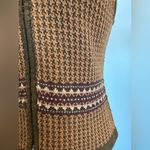 Telluride Clothing Company Wool Blend zip up vest size Small Brown Photo 4