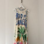 Farm Rio  Graphic Mesh Midi Dress XS Photo 7