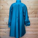 Cambridge  Vintage Teal Trench Coat 8 Photo 5