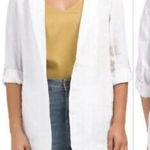 H by Halston H Halston NWT white 100% linen boyfriend blazer small Photo 0