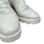 Dolce Vita CLEAR Linza Ivory Leather Chelsea Ankle Booties Chunky Y2K Womens 10 Photo 5