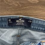 Hollister  Light Blue Flare Jeans with Ripped Knees Photo 4