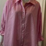 Finley Cotton Blend with Side Pockets Light Pink Long Sleeve Dress Size 2X Photo 9