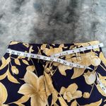 Joie  -capri Floral Wide-Leg Pants in Navy and Gold NWOT Photo 8
