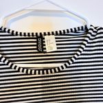 Divided  H&M Black and White Stripe Dress BodyCon Crewneck Size 6 Preppy Minimal Photo 6