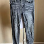 Current/Elliott CURRENT ELLIOT black/ grey lightly distressed high rise stiletto skinny jeans Photo 1