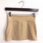 Free People NWT  Womens Skirt Tan Half Slip Micro Mini Knit Size Small Photo 1