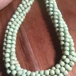 Green Howlite Beaded Woven Goldtone Necklace (18 to 20 Inches) Photo 6
