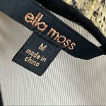 Ella Moss  Silk Gold Lynx Sheer Animal Print top M Photo 5