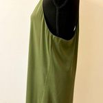 Alice + Olivia  Fierra Silk Dress Olive Green Size Medium Photo 5