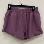 Zyia  Women's Mauve Athletic Shorts with Pockets & Liner Small Photo 1