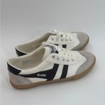 Gola Badminton Plimsolls Sneaker in Off White/Black/Gum White Size 8 Photo 5