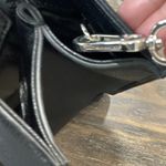 Karl Lagerfeld Black Leather Satchel with Karl Logo Charms Photo 6