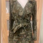 Mystree  Camouflage Trench Coat Size M Photo 0
