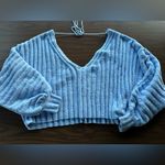 Free People Streetscapes Robin's Egg Blue Ribbed. XS Photo 6