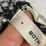 Anthropologie  Moth • Black White Staccato Stripe Tunic Sweater Photo 7